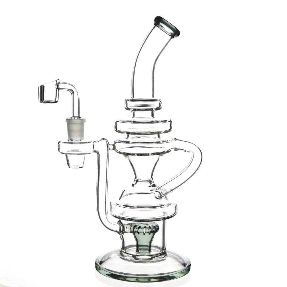 Lotus Glass Black The Hydrant Recycler Dab Rig