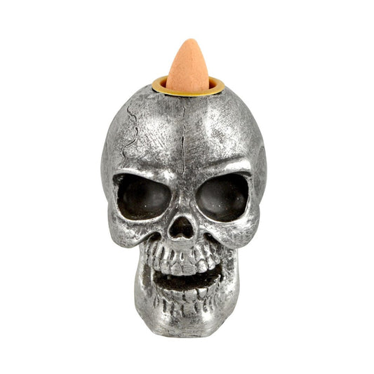 Gift Guru Incense Burner Skull Backflow Incense Burner - Polyresin