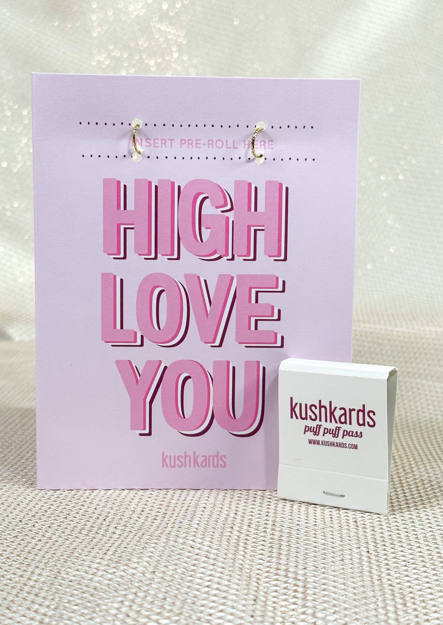 KushKards KushKard 💗 High Love You Cannabis Greeting Card