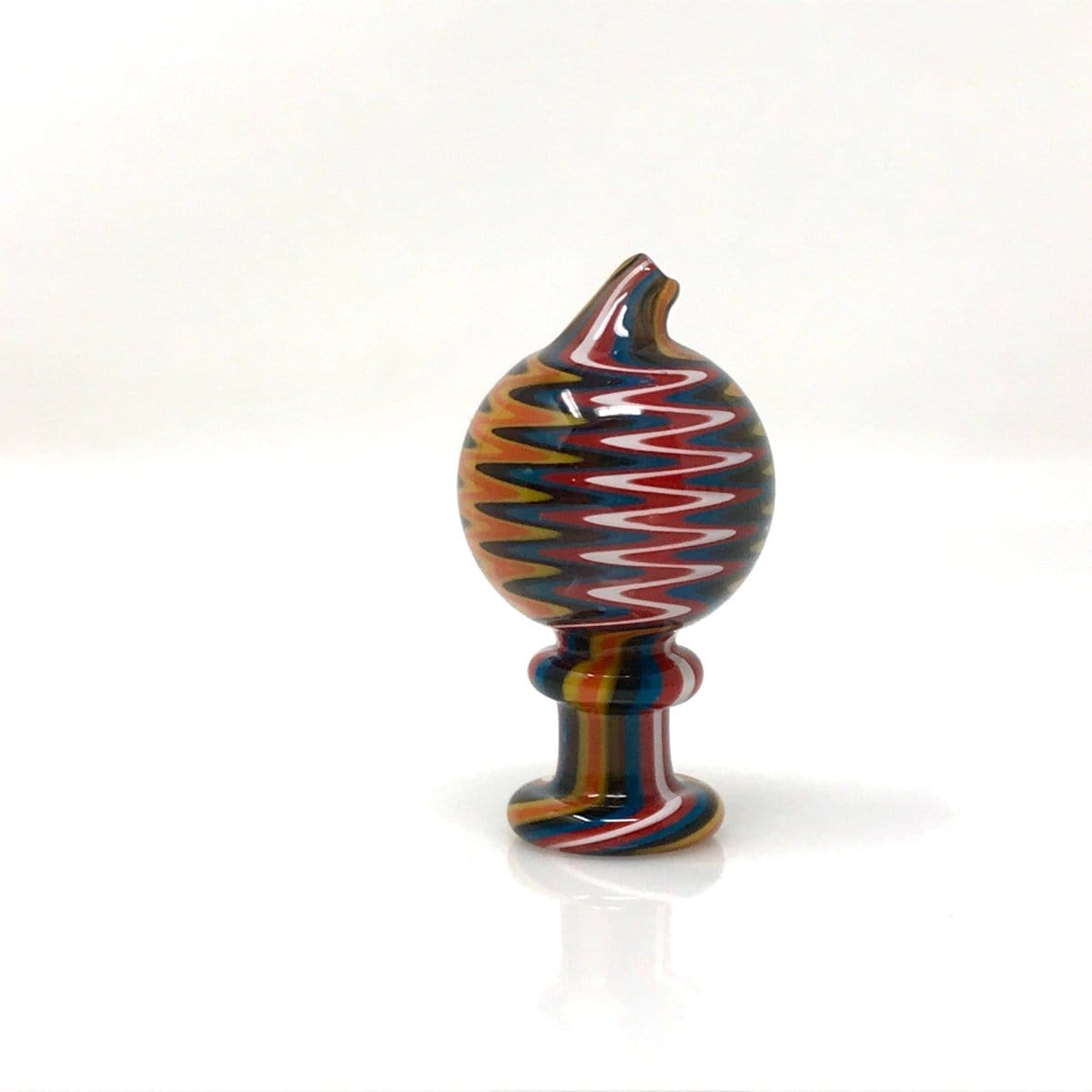 AFM Smoke Carb Cap Red/White/Orange AFM Bubble Cap Full Reversal