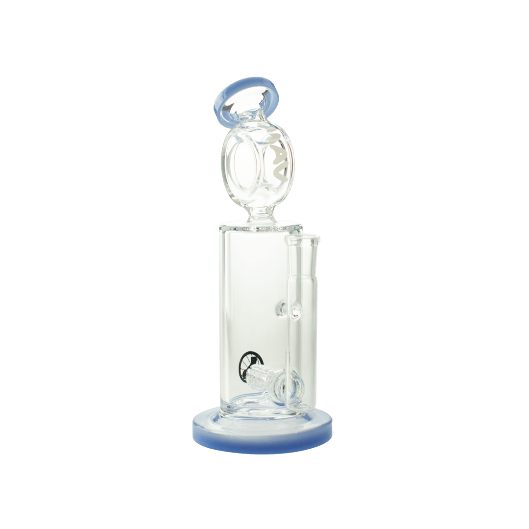 MAV Glass Dab Rig Lavender Inline 405 Barrel Top Rig