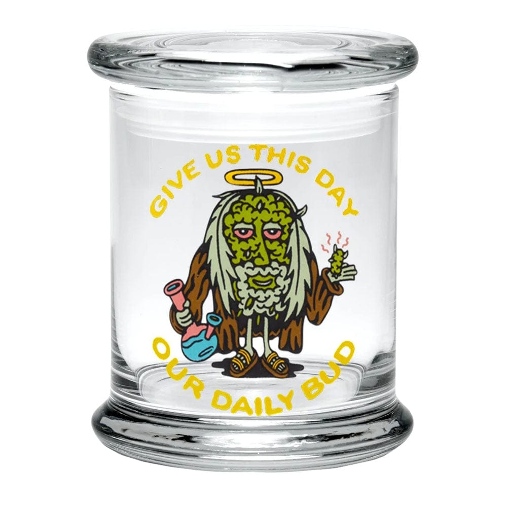 Gift Guru Jesus Bud / Large 420 Science Pop Top Jar JR1017LG