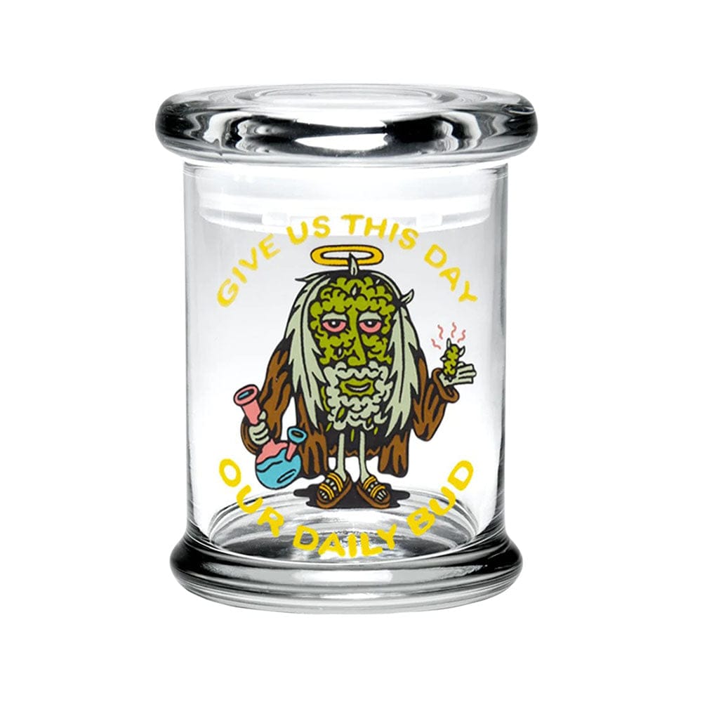 420 Science Jesus Bud / Medium 420 Science Pop Top Jar