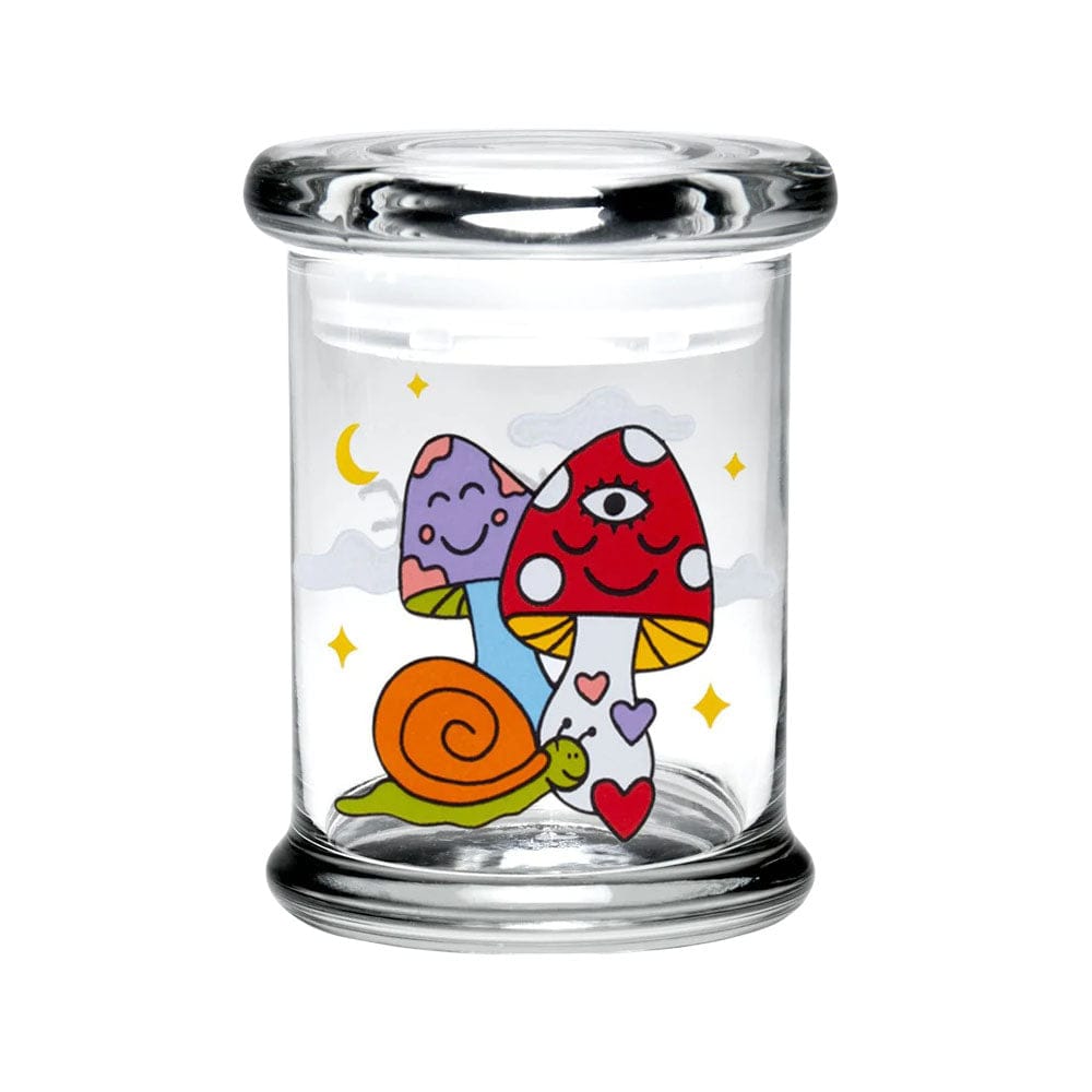 420 Science Woke Cosmic Mushroom / Medium 420 Science Pop Top Jar