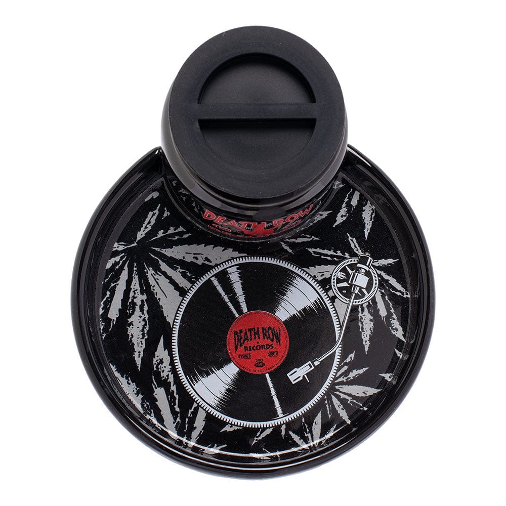 Fujima Ashtray Death Row Records Ceramic 2-in-1 Airtight StashTray - 5.75"