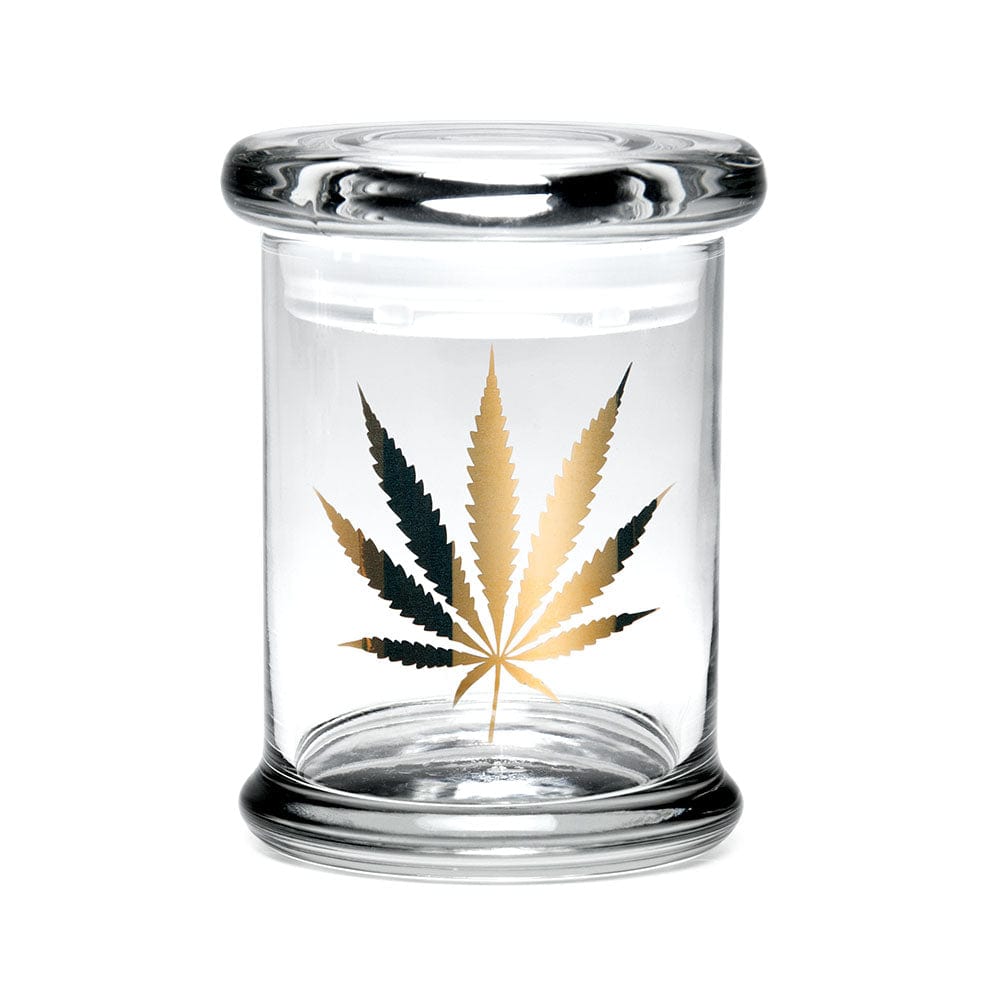 420 Science Gold Leaf / Medium 420 Science Pop Top Jar