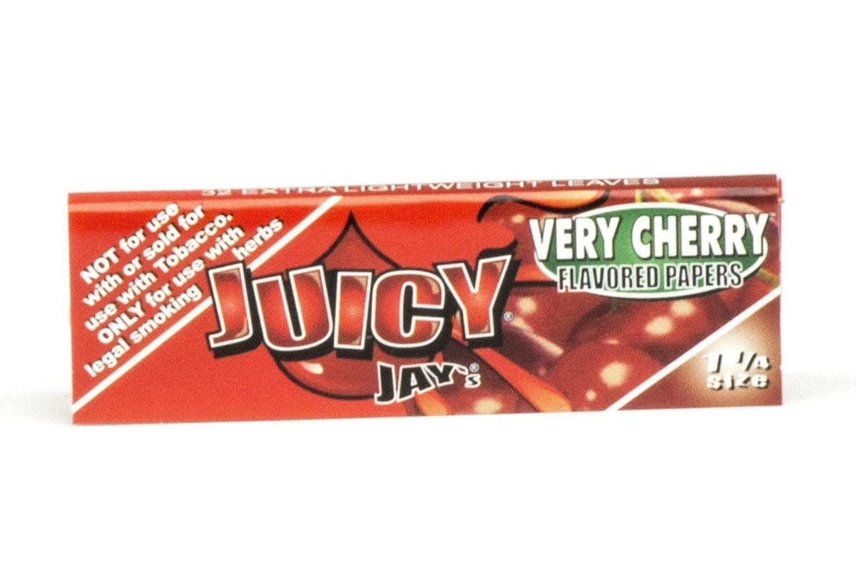 Juicy Jay's Rolling Papers Very Cherry Classic 1-1/4" Flavored Rolling Papers - Box of 24
