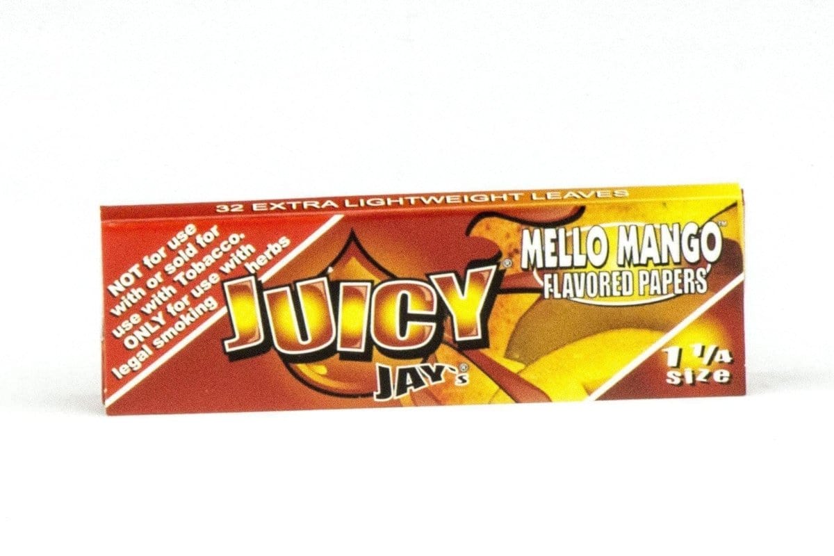 Juicy Jay's Rolling Papers Mellow Mango Classic 1-1/4" Flavored Rolling Papers - Box of 24