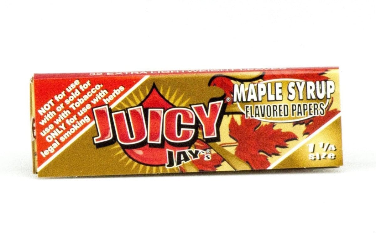 Juicy Jay's Rolling Papers Maple Syrup Classic 1-1/4" Flavored Rolling Papers - Box of 24