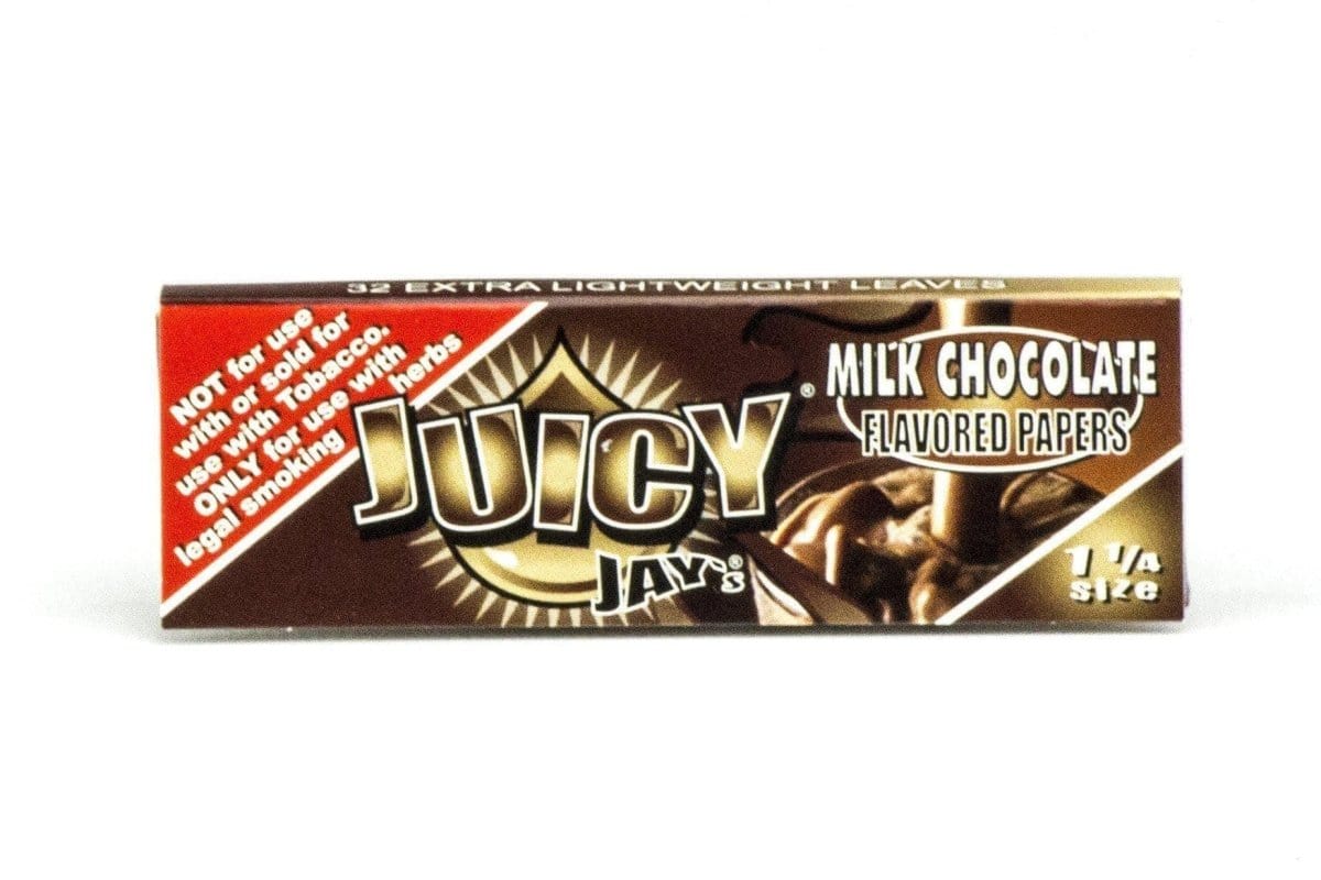 Juicy Jay's Rolling Papers Milk Chocolate Classic 1-1/4" Flavored Rolling Papers - Box of 24