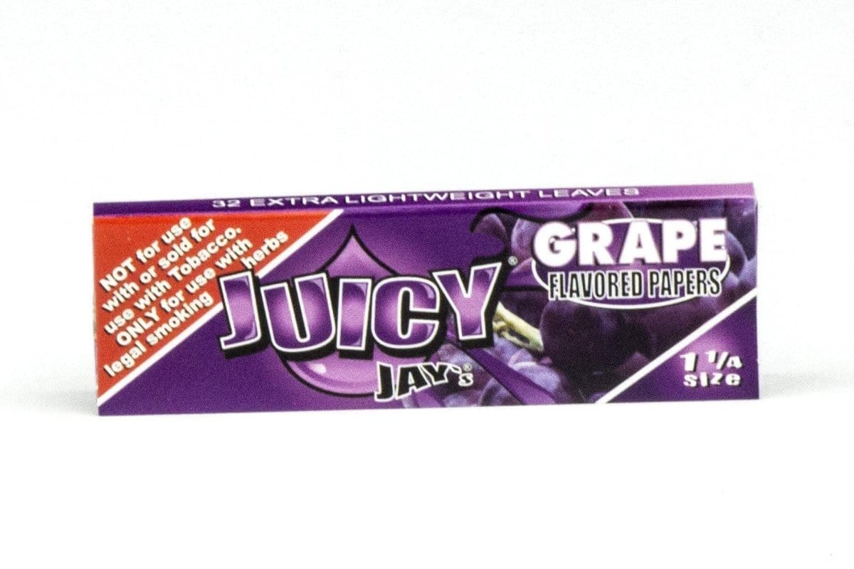 Juicy Jay's Rolling Papers Grape Classic 1-1/4" Flavored Rolling Papers - Box of 24