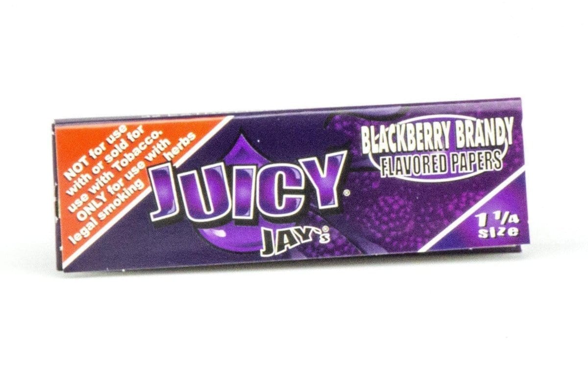Juicy Jay's Rolling Papers Blackberry Brandy Classic 1-1/4" Flavored Rolling Papers - Box of 24