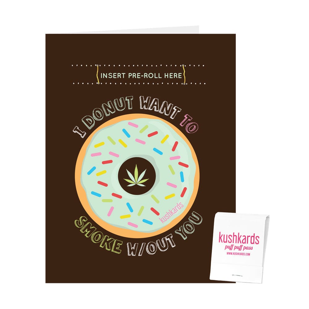 KushKards Greeting Cards KushKard 🍩 Donut Birthday Cannabis Greeting Card
