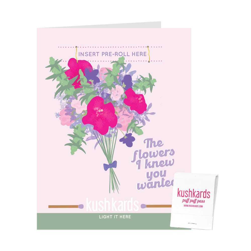 KushKards Greeting Cards Kushkard 💐 Flowers Cannabis Greeting Card