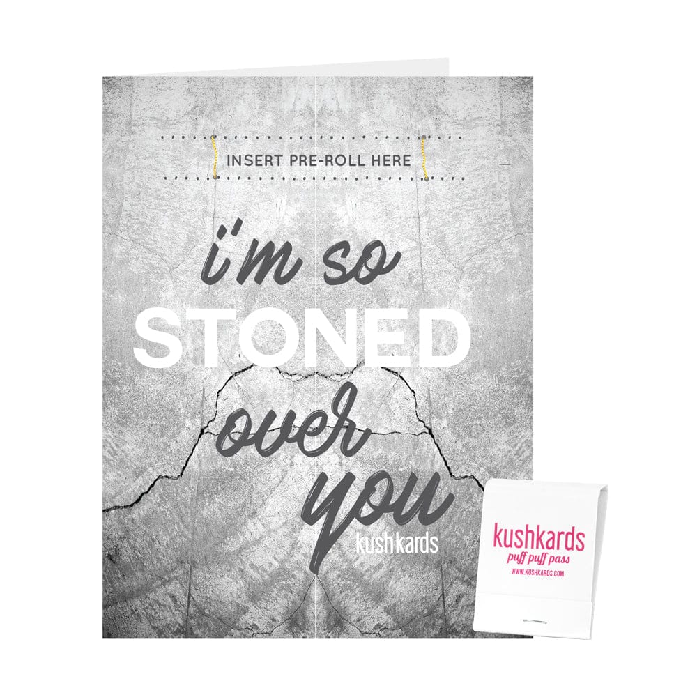 KushKards Greeting Cards KushKard 🪨 Stoned Over You Cannabis Greeting Card