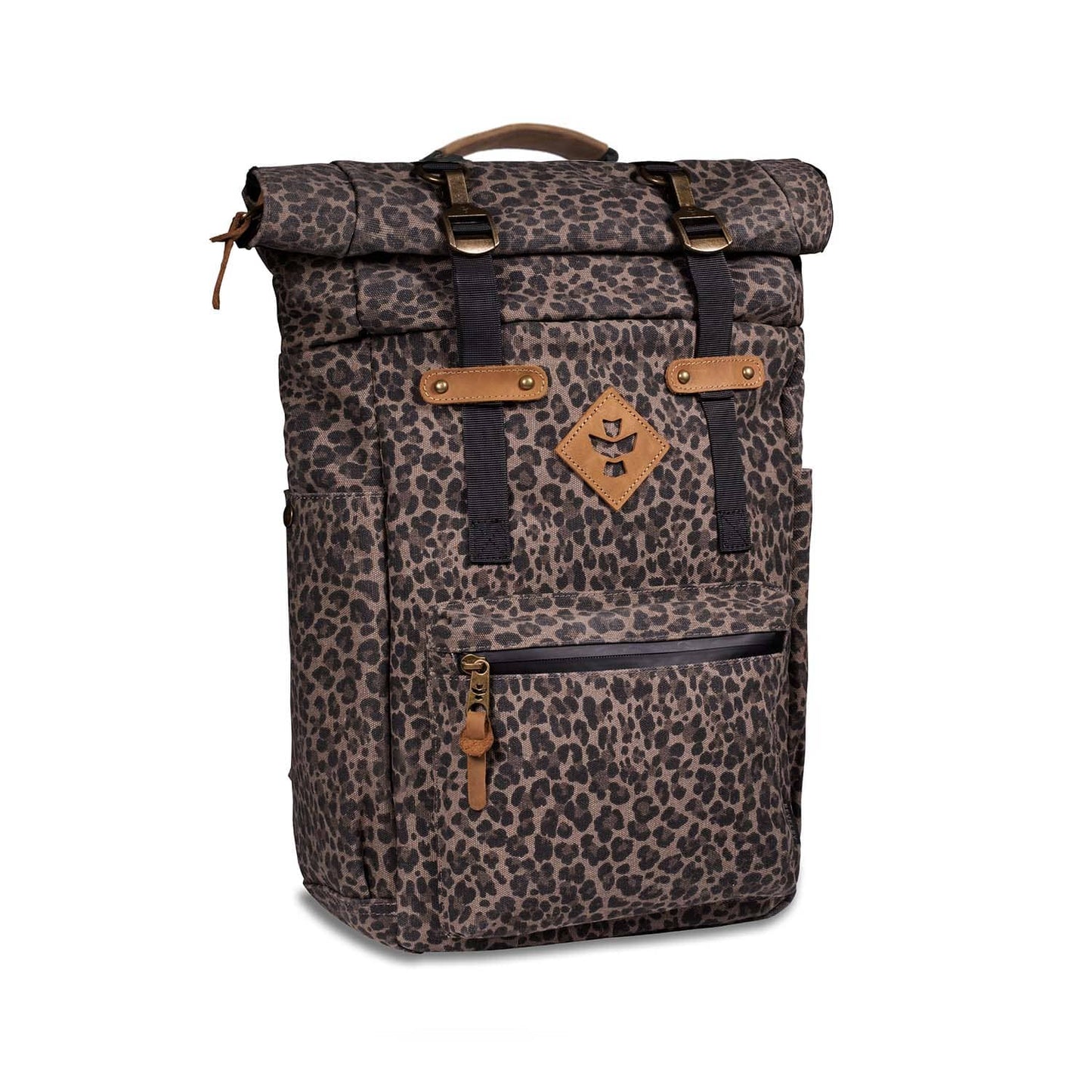 Revelry Supply Travel Bag Leopard The Drifter - Smell Proof Rolltop Backpack