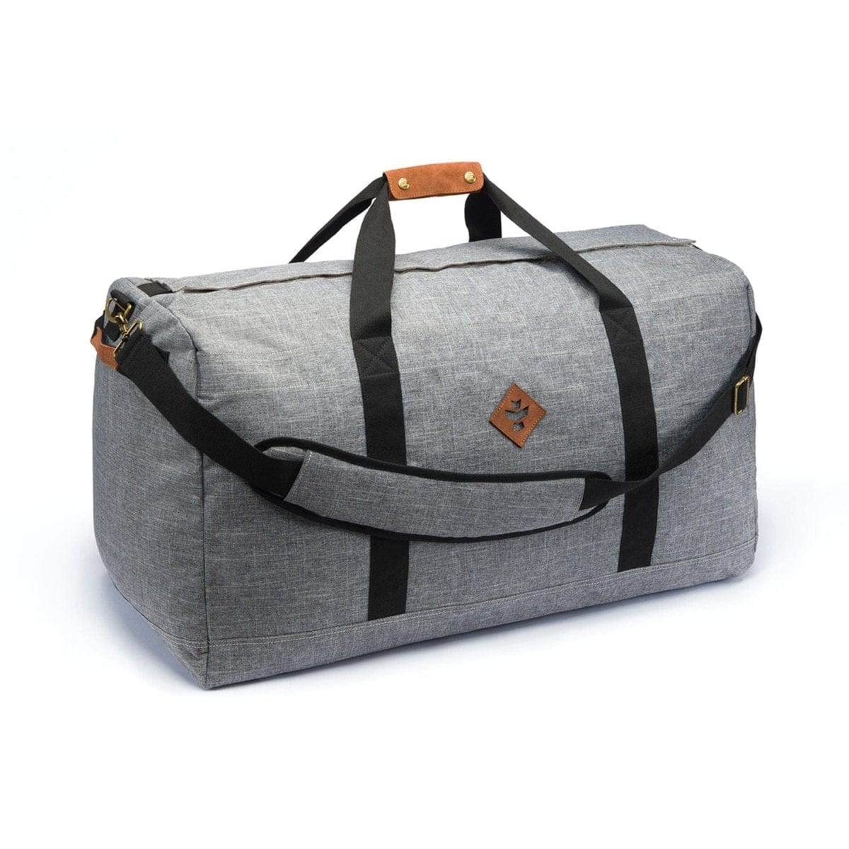 Revelry Supply Travel Bag Crosshatch Grey The Continental - Smell Proof Large Duffle
