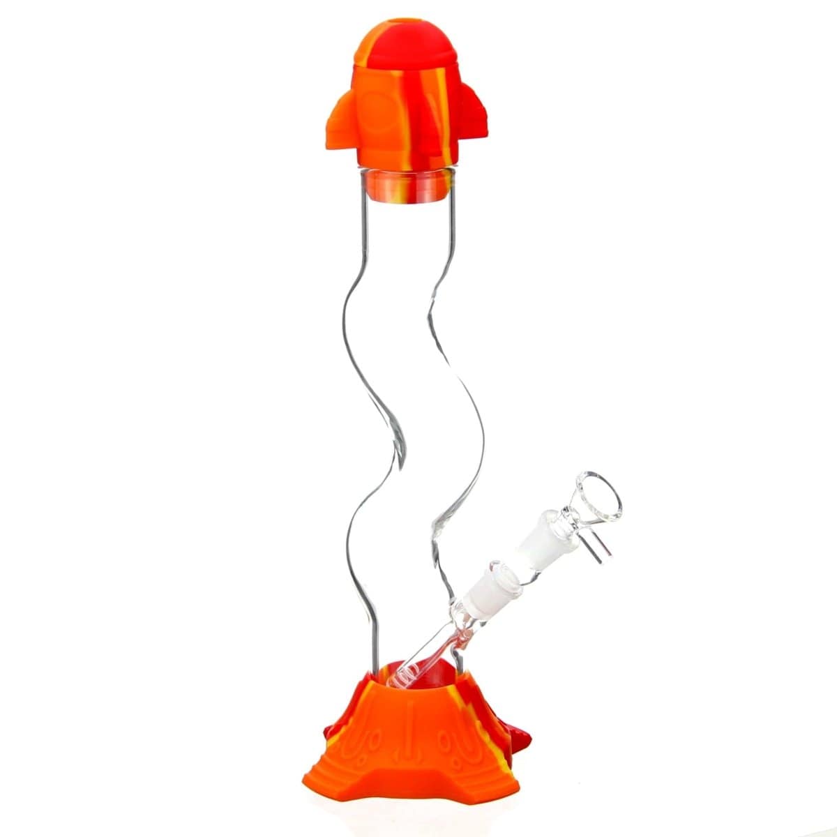 VG Distributor Glass Orange Lift Off Rocket Bong