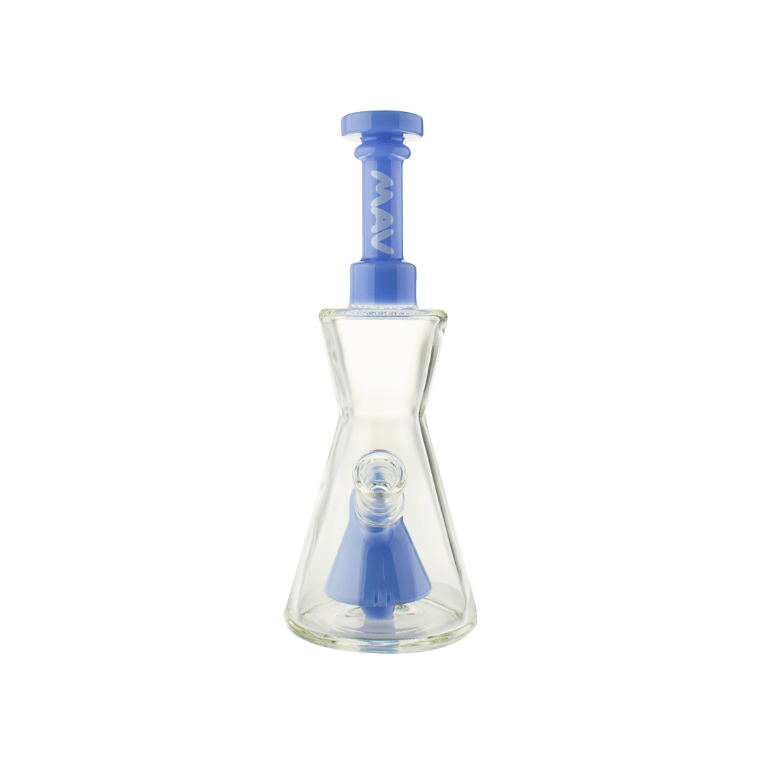 MAV Glass Bong Lavender Pyramid Hourglass Bong