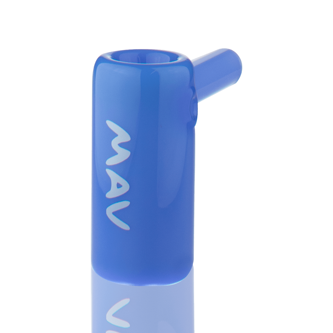 MAV Glass Hand Pipe Lavender 2.5" Mini Standing Hammer Bubbler