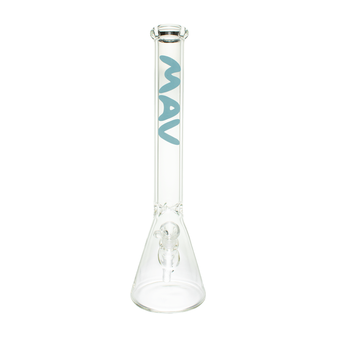 MAV Glass Bong Baby Blue - Light 18" Classic Beaker Bong
