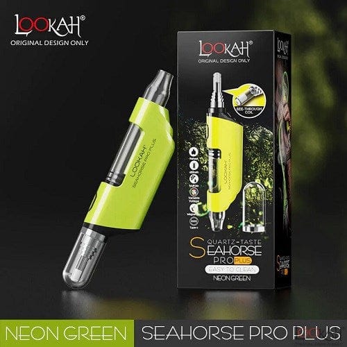Lookah e-rig Neon Green (Yellow) Lookah Seahorse Pro PLUS Electronic Nectar Collector