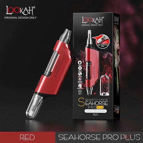 Lookah e-rig Red Lookah Seahorse Pro PLUS Electronic Nectar Collector
