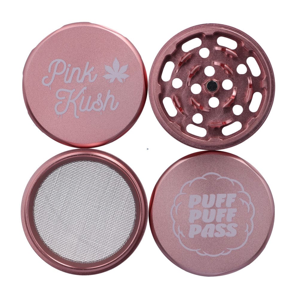 Puff Puff Pass Grinder Pink Kush 55mm 3-Stage Grinder