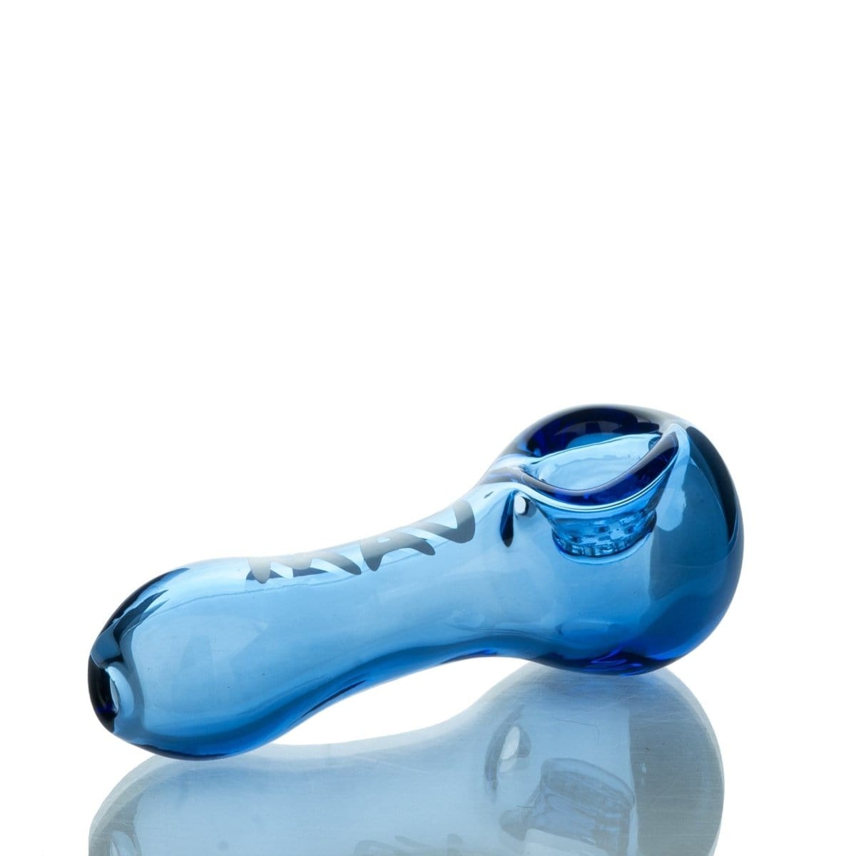 MAV Glass Hand Pipe Ink Blue Spoon Pipe