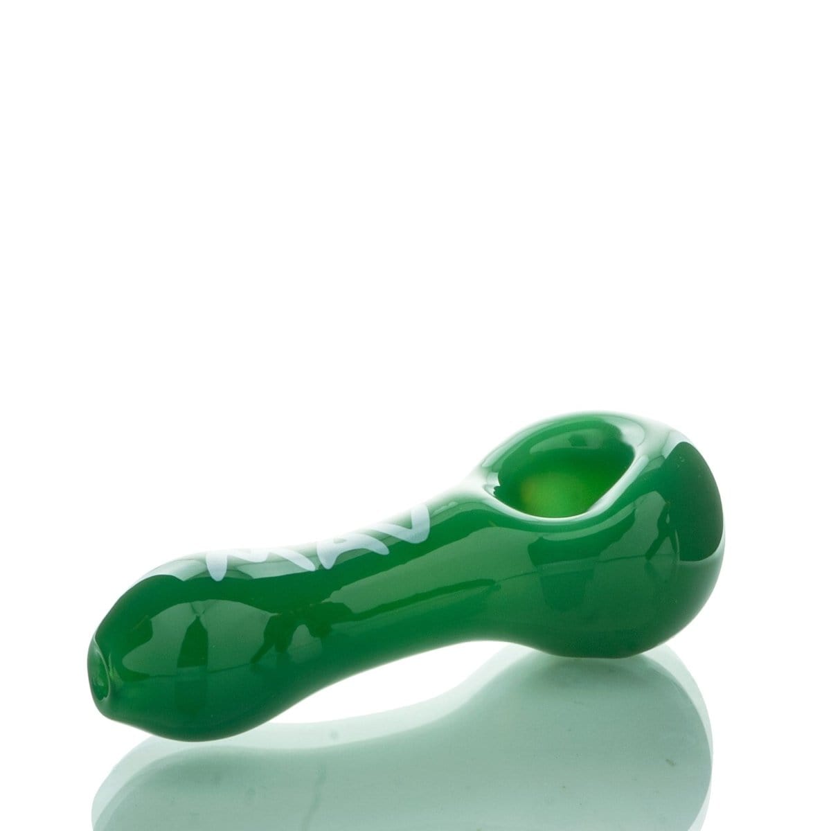 MAV Glass Hand Pipe Forest Green Spoon Pipe