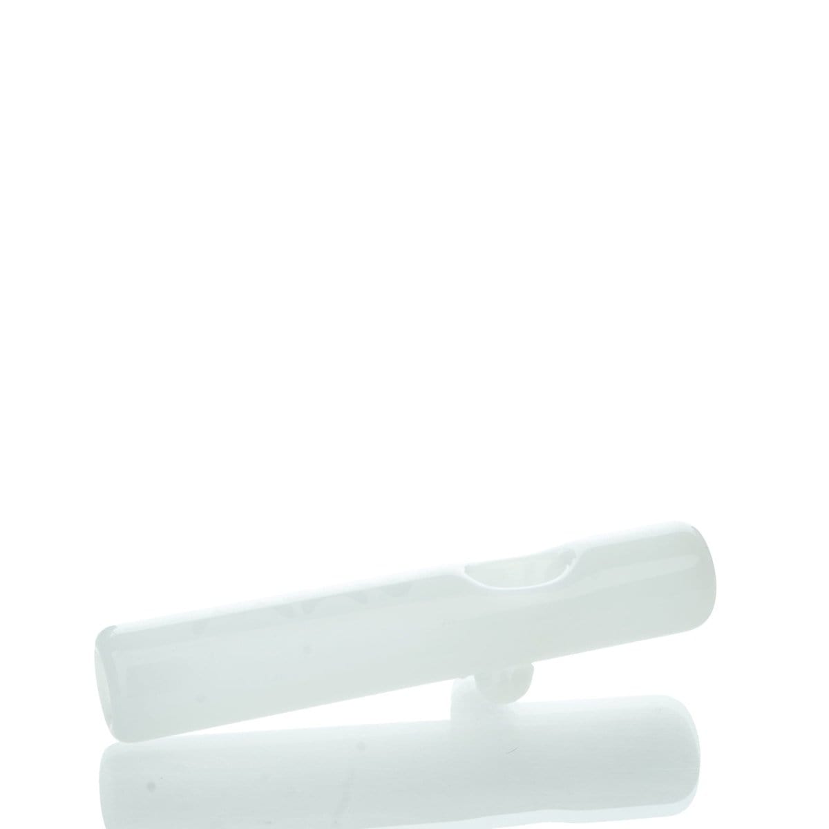 MAV Glass Hand Pipe White Pocket Steamroller