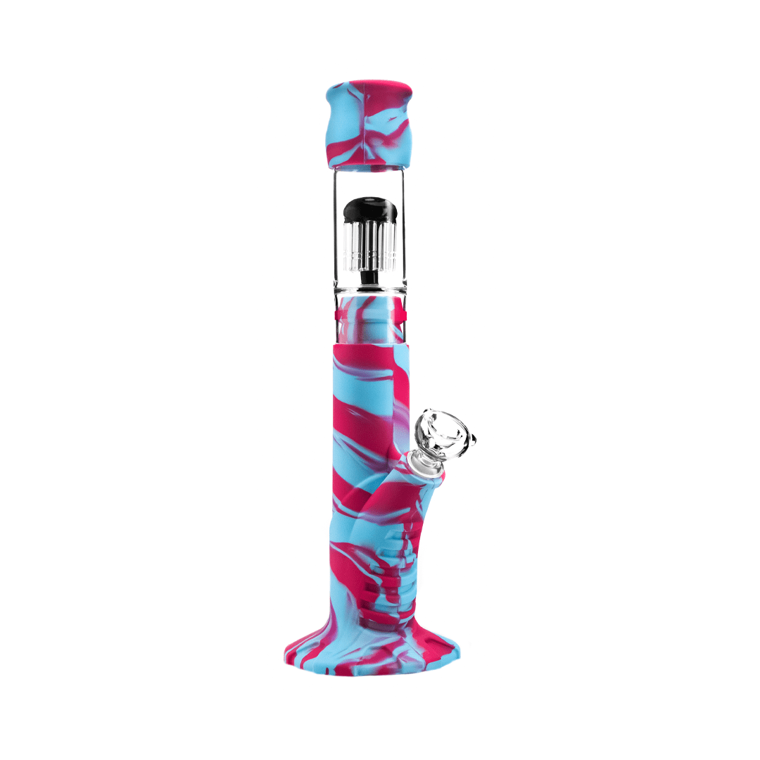 Medusa Customs Water Pipe Synthwave Medusa Customs Silicone Straight Tube w/Percolator