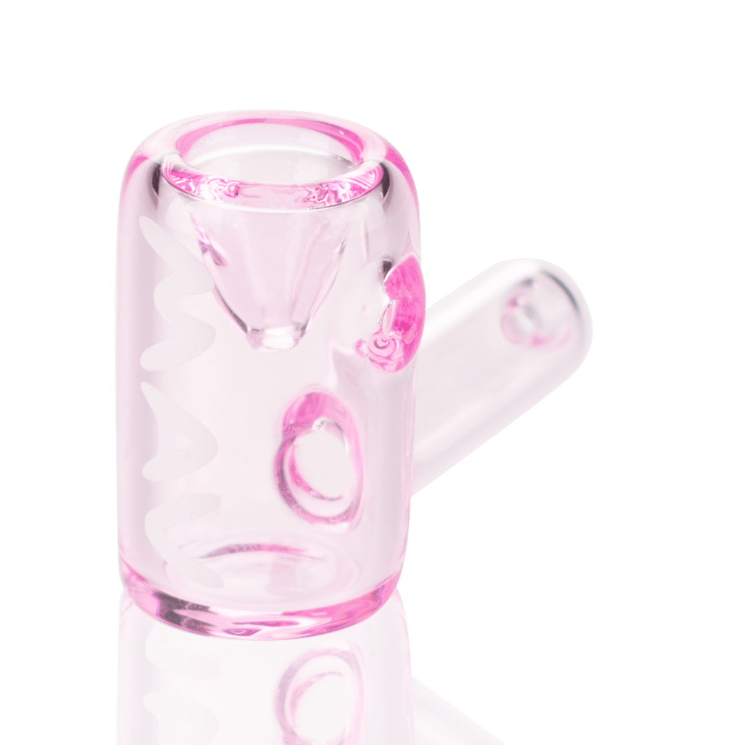 MAV Glass Hand Pipe Pink 2.5" Mini Hammer Hand Pipe
