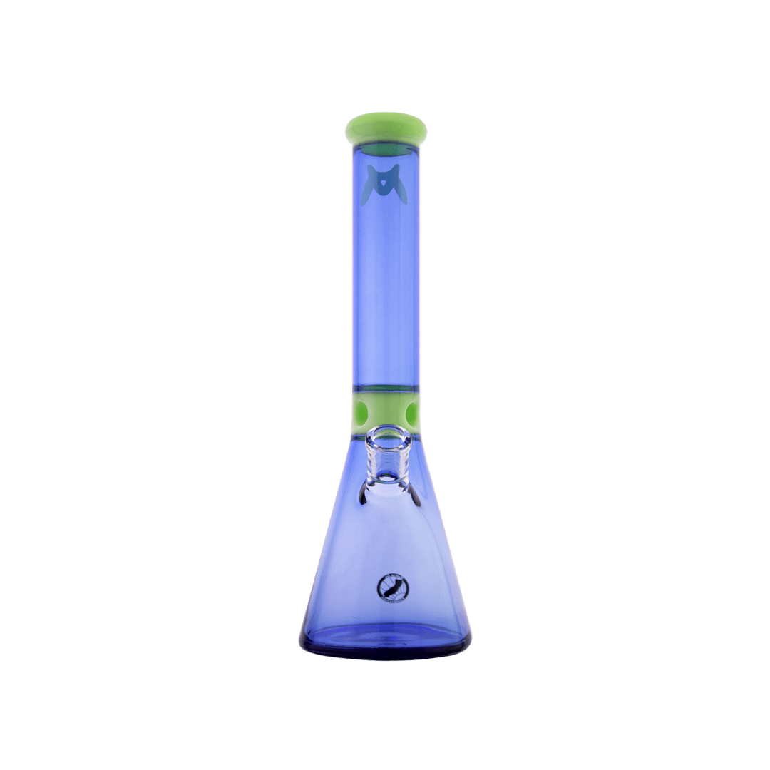 MAV Glass Bong Slime and Ink Blue Mini Zebra Beaker