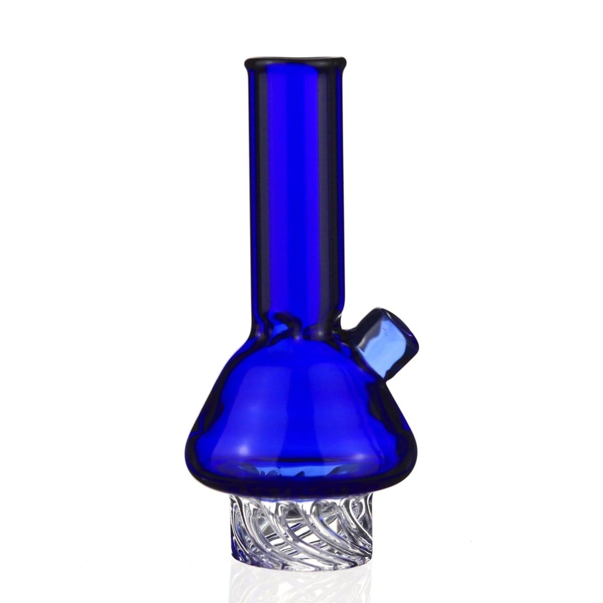 Lotus Glass Blue Miniature Beaker Bong Carb Cap
