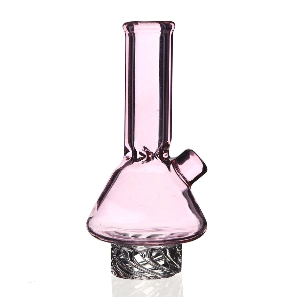 Lotus Glass Pink Miniature Beaker Bong Carb Cap