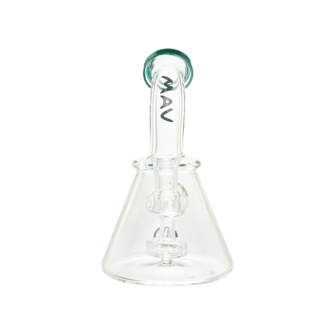 MAV Glass Bong aqua Mini Bent Neck Beaker