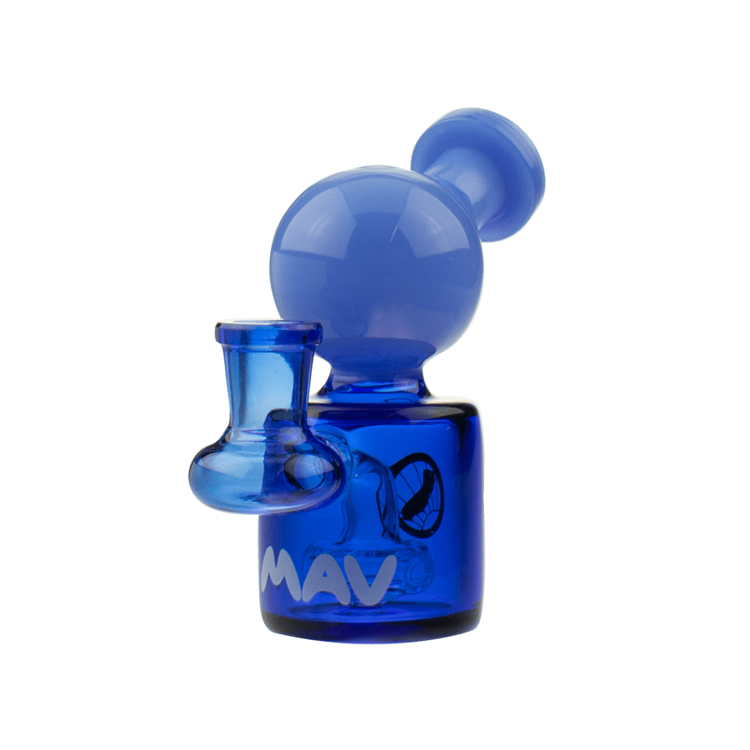 MAV Glass Dab Rig Lavender and Blue Mini Squig Rig