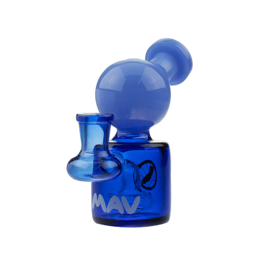 MAV Glass Dab Rig Lavender and Blue Mini Squig Rig