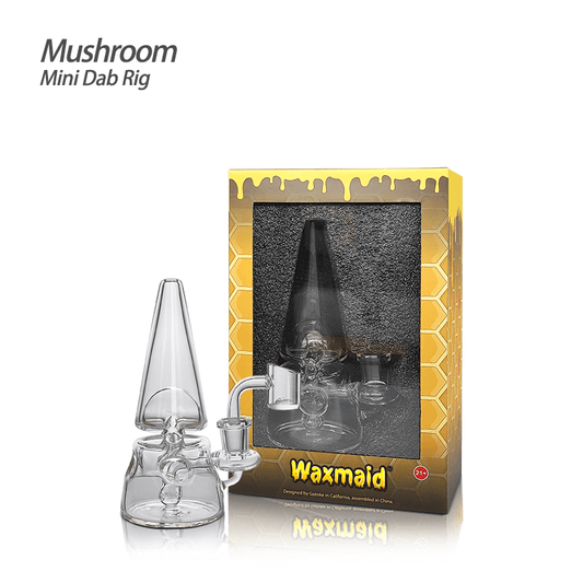 Waxmaid Dab Rig Clear Waxmaid 5.71‘’ Mushroom Mini Dab Rig