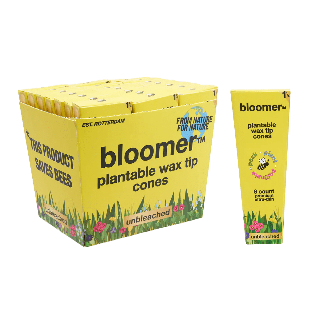 bloomer biodegradables 6 Packs (36 cones) bloomer™ 1-1/4 paper cones - unbleached