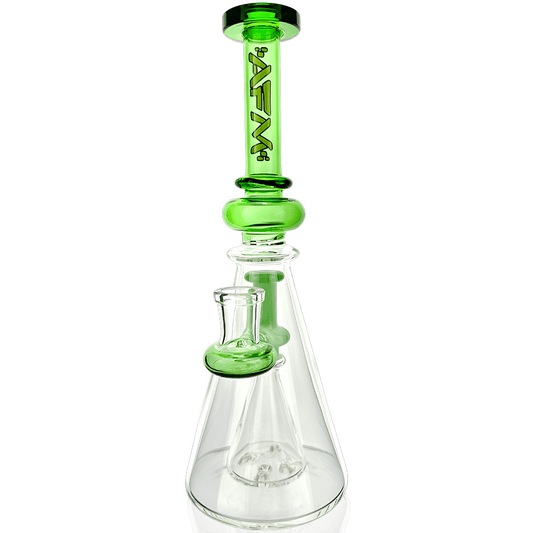 AFM Smoke Dab Rig Green 10" Overlook Color Glass Dab Rig