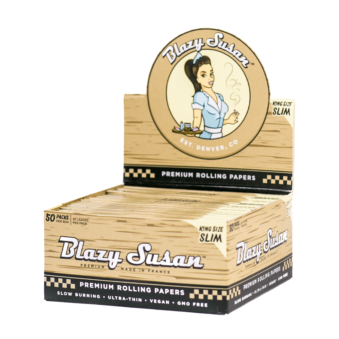 Blazy Susan Rolling Papers King Size Blazy Susan Unbleached Rolling Papers