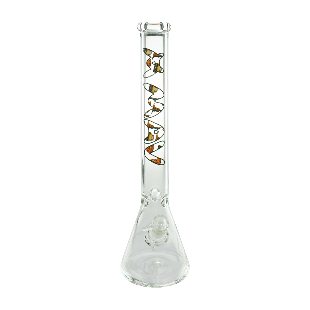 MAV Glass Bong 18" Top City New York Beaker Bong