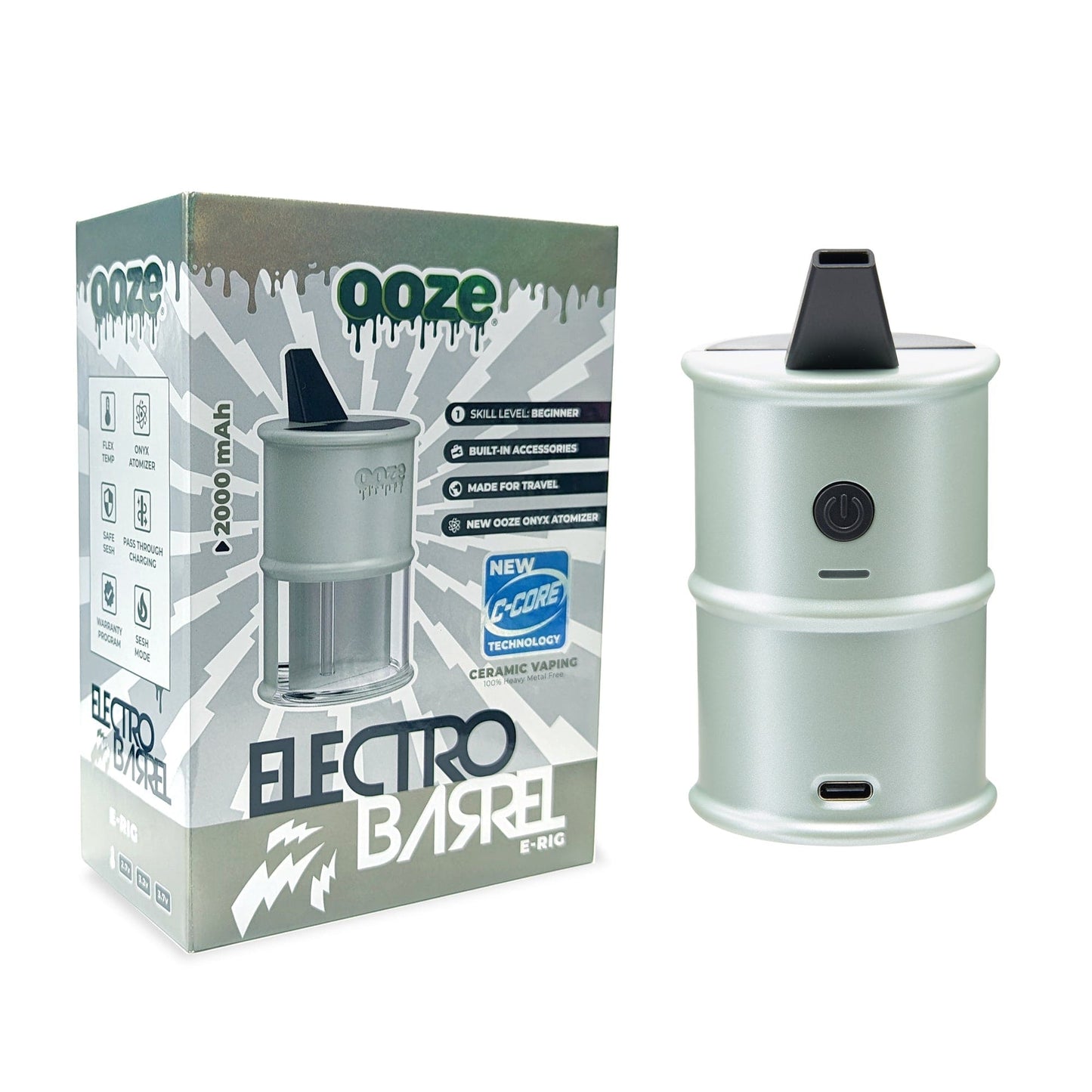 Ooze e-rig Fresh Sage Ooze Electro Barrel E-Rig – C-Core 2000 mAh