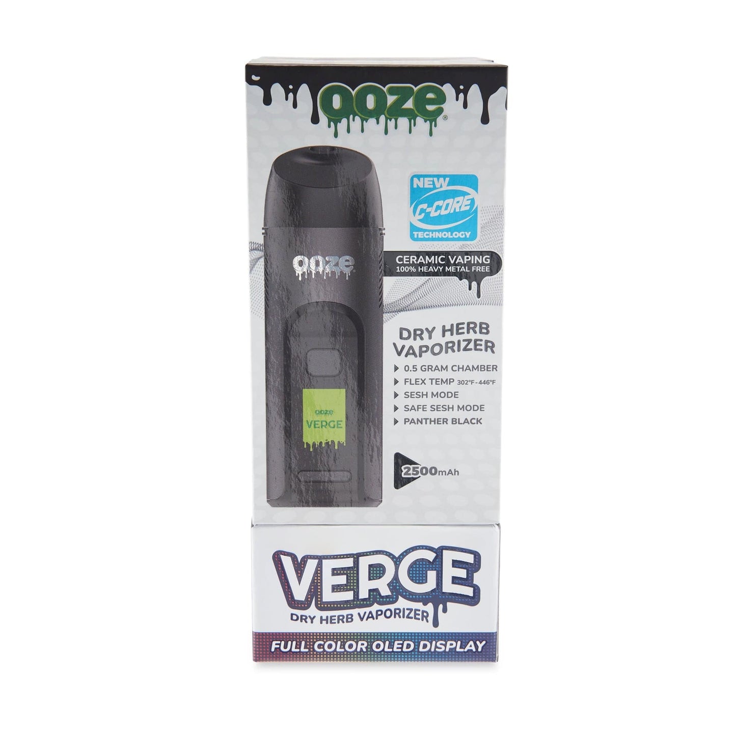 Ooze Batteries and Vapes Ooze Verge Dry Herb Vaporizer – 2500 mAh C-Core
