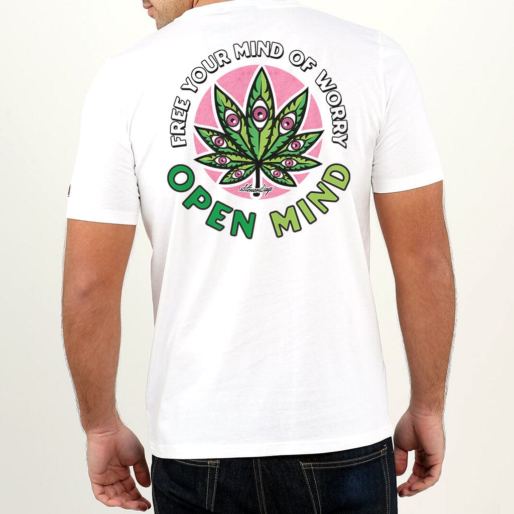 StonerDays Clothing Open Mind White Tee