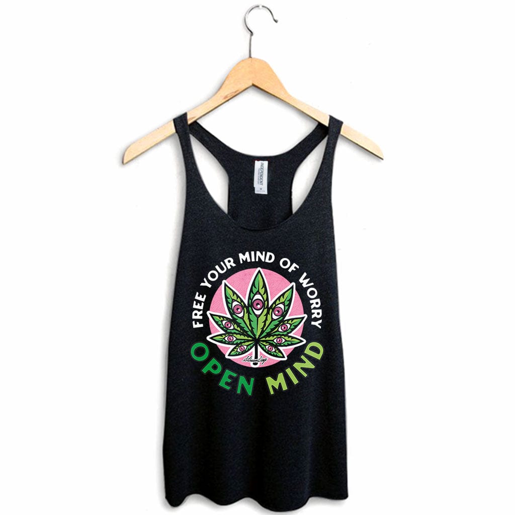 StonerDays Clothing SMALL Open Mind Womens Racerback