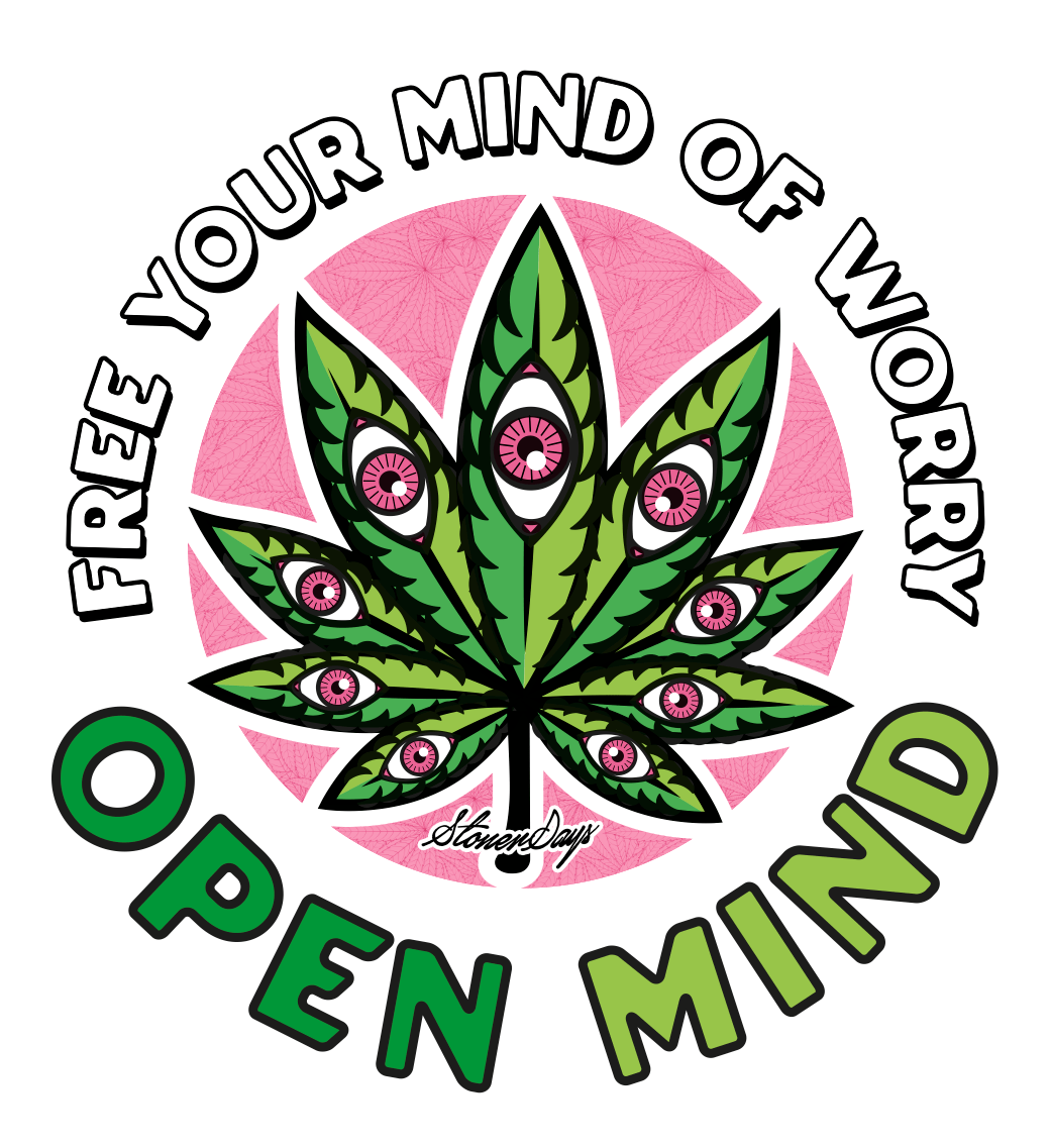 StonerDays Clothing Open Mind White Tee