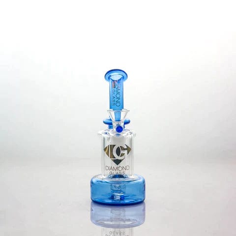 Diamond Glass Dab Rig Blue Diamond Glass 7″ Dab Rig Recycler